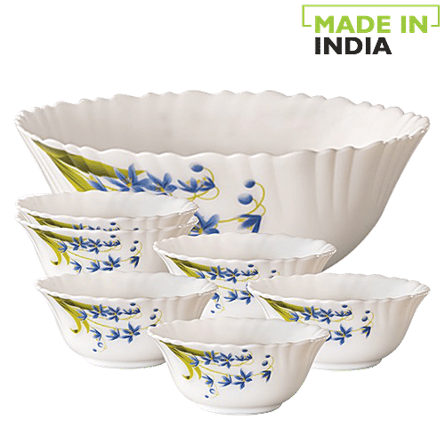 Larah by Borosil Pudding Set - Lavender, HT7PDS1LVDFL, 7 pcs  