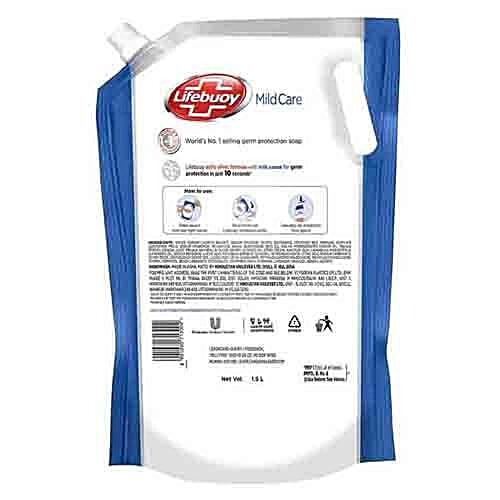 Lifebuoy Handwash - Mild Care, 1.5 L  