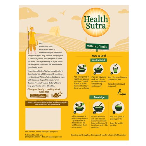 Health Sutra Health Mix - Nutritious & Tasty Blend, 300 g  