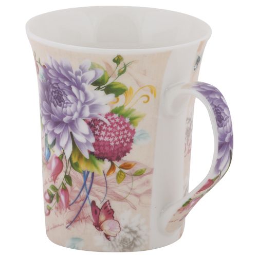 Buy Rslee Coffee Tea Milk Mug Grey Flower Print Online 