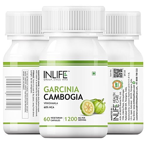 Buy Inlife Supplement Garnicia Cambogia Extract, Weight Loss, 60 HCA