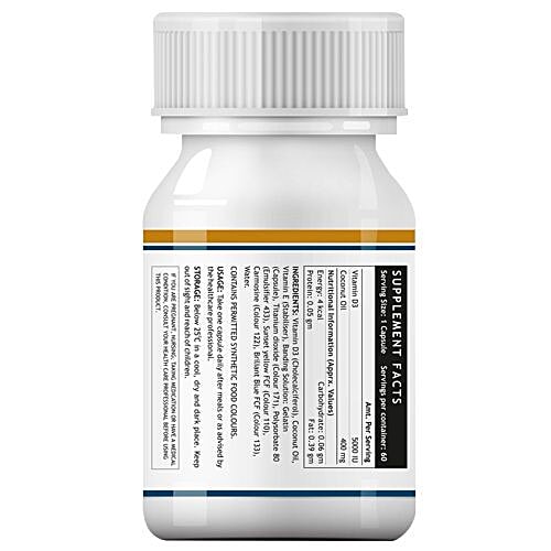 Buy Inlife Supplement Vitamin D3, Cholecalciferol, 5000 IU, Liquid
