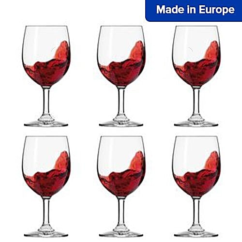 Buy Krosno Europe Round Red Wine Glass Transparent Online at Best