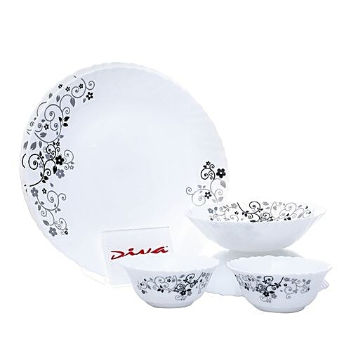 Buy Laopala Diva Opalware Classique Dinner Set Mystrio Black Online at Best Price bigbasket