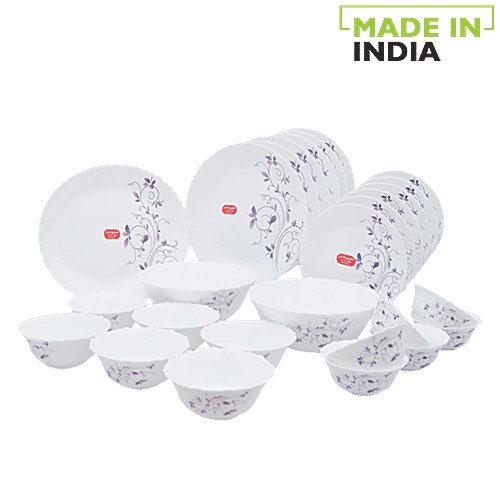 Buy Laopala Diva Opalware Classique 2 Dinner Set Dazzle Purple Online