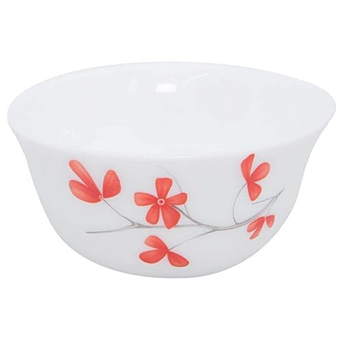 Laopala Diva Opalware Ivory Soup Bowl Set Cherry Petal, 330 ml (Set
