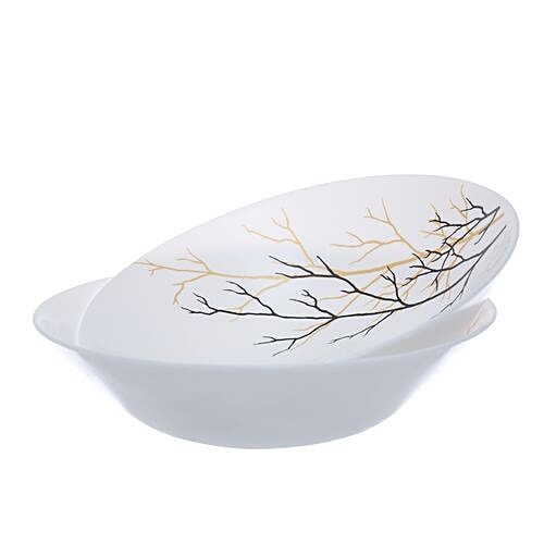 Buy Laopala Diva Opalware Ivory Multiutility Bowl Set Golden Fall