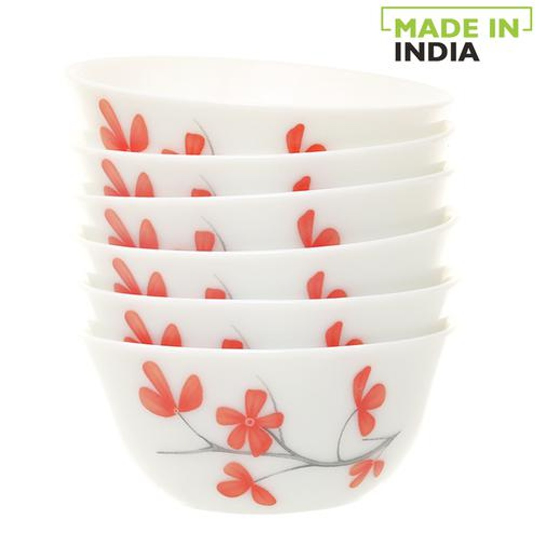 Buy Laopala Diva Opalware Ivory Snack Bowl Set Cherry Petal Online at