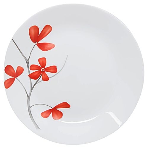 Laopala Diva Dinner Set - Opalware, Cherry Petal, Ivory Collection, White, 19 pcs  Microwave Safe, Dishwasher Safe & Stain Resistant