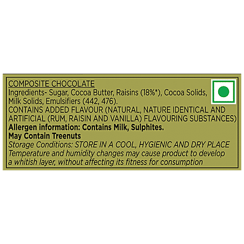 Cadbury Temptations Chocolate - Rum & Raisin, 72 g  