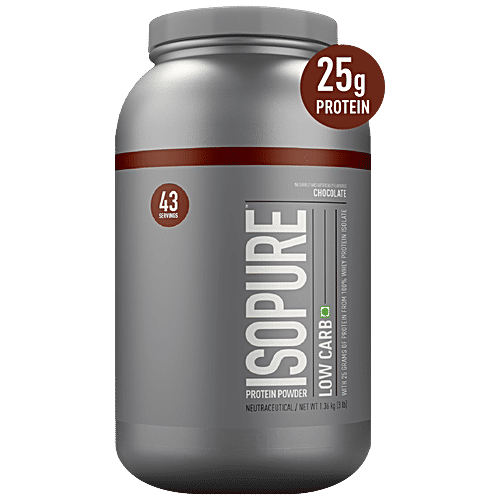 Buy Isopure Low Carbs 100 Whey Protein Isolate Powder Chocolate Online at Best Price of Rs