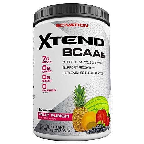 Buy Scivation Dietary Supplement Xtend BCAA, 30 Servings, Fruit Punch Online at Best Price of