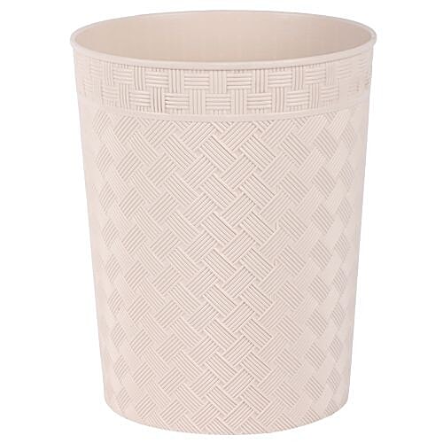 ChenYing Plastic Dustbin/Basket - Cream, BB 622 3, 11 L  