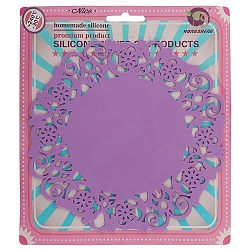 DP Designer Silicone Coasters - Purple BB 151, 1 pc  