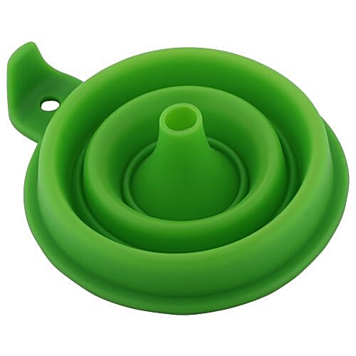 DP Silicone Collapsible Funnel - Dark Green BB 144 4, 1 pc  