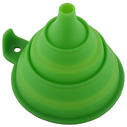 DP Silicone Collapsible Funnel - Dark Green BB 144 4, 1 pc  
