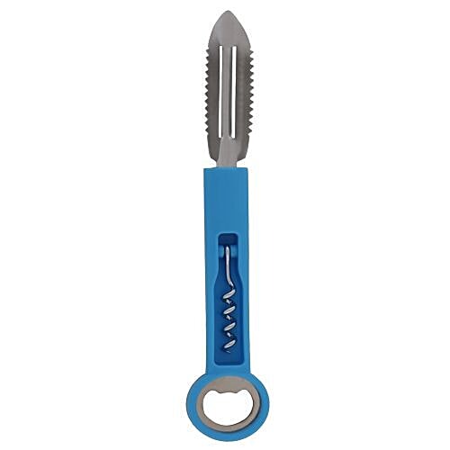 DP 3-in-1 Opener - Peeler - Corkscrew - Blue BB 628, 1 pc  