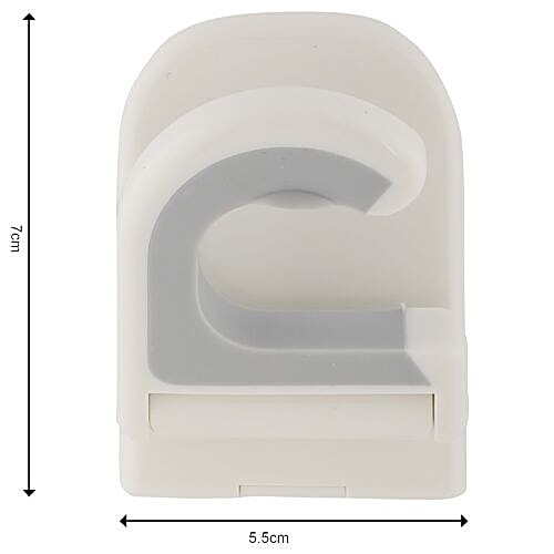 DP Plastic Hook - White BB 760, 1 pc  