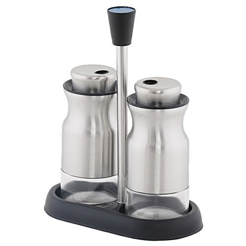 DP Steel Salt & Pepper Holder - Silver, BB 539, 2 pcs  