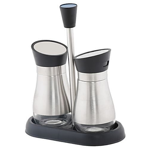 DP Stainless Steel Spices Bottle/Holder - Silver, BB 543, 2 pcs  