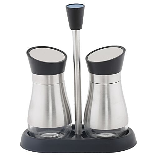 DP Stainless Steel Spices Bottle/Holder - Silver, BB 543, 2 pcs  