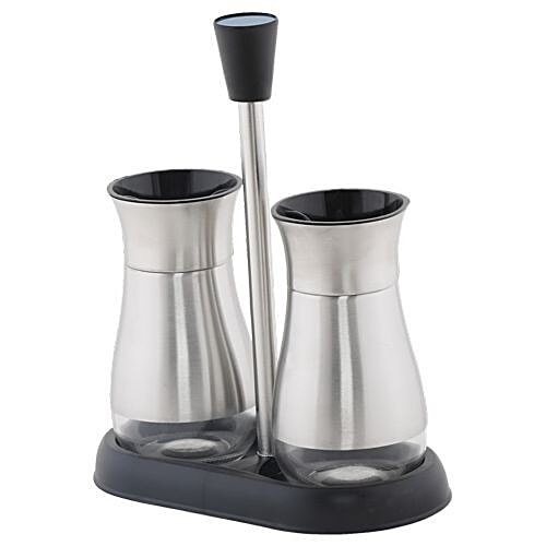 DP Stainless Steel Spices Bottle/Holder - Silver, BB 544, 2 pcs  