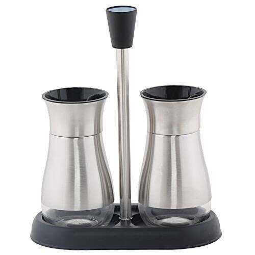 DP Stainless Steel Spices Bottle/Holder - Silver, BB 544, 2 pcs  