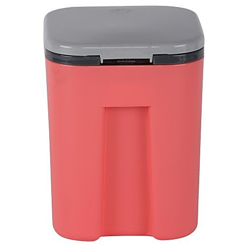 DP Plastic Desktop Waste-Dustbin - Pink, BB 615 3, 2 L  