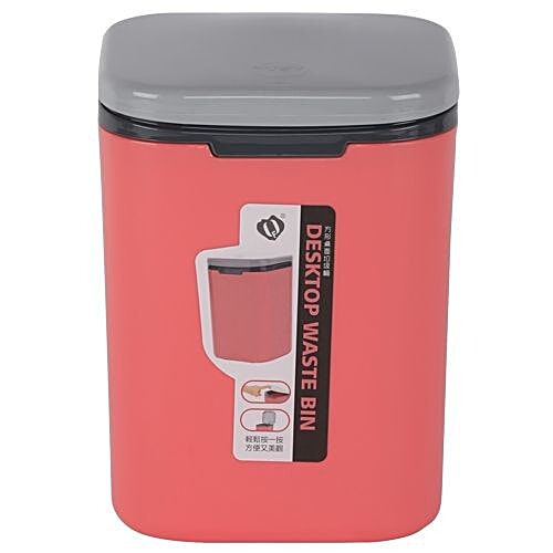 DP Plastic Desktop Waste-Dustbin - Pink, BB 615 3, 2 L  