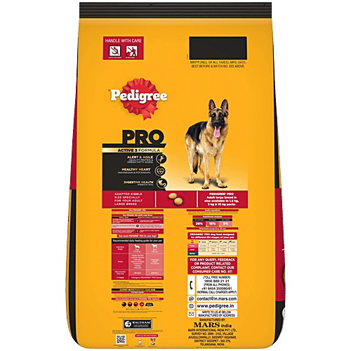 Pedigree PRO Adult 18 Months+ Large Breed Dry Dog Food, 20 kg Expert Nutrition, Vet Trusted Brand