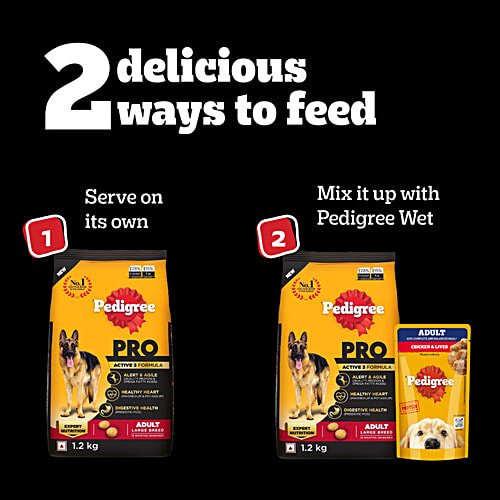 Pedigree PRO Adult 18 Months+ Large Breed Dry Dog Food, 20 kg Expert Nutrition, Vet Trusted Brand