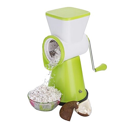 Irich 6 in 1 Multi Vegetable/Fruit Grater & Slicer - Assorted Colour, Interchangeable Blades, 1 pc  