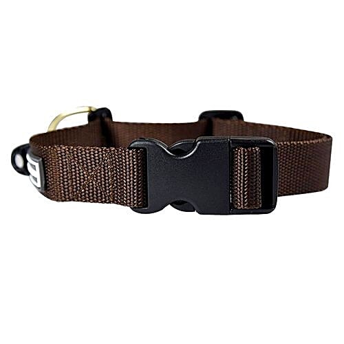 Buy Heads up for tails Dog Collar L, Nylon, Brown, Classic Online at