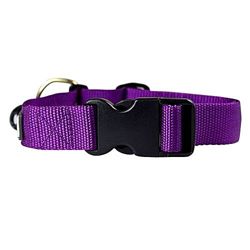 Buy Heads up for tails Dog Collar M, Nylon, Purple, Classic Online at