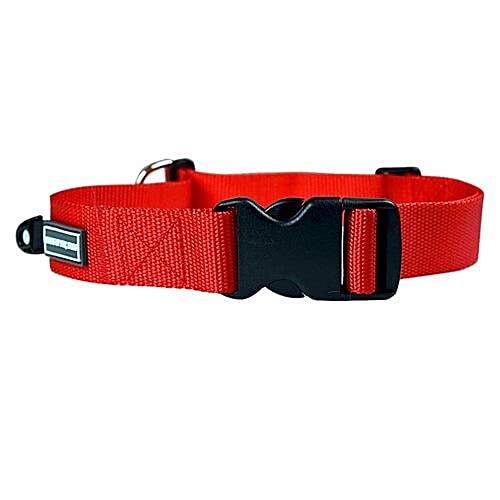 Buy Heads up for tails Dog Collar L, Nylon, Red, Classic Online at