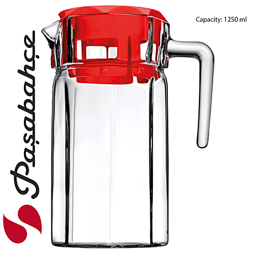Pasabahce Glass Jug/Carafe/Bottle/Kosem, 1.25 L