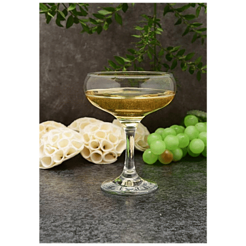 Pasabahce Bistro Stemware Champagne Glass, 270 ml Set of 6 Dishwasher Safe