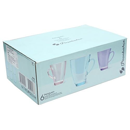 Pasabahce Penguen Tea/Coffee Mug - Evergreen, 170 ml Set of 6 