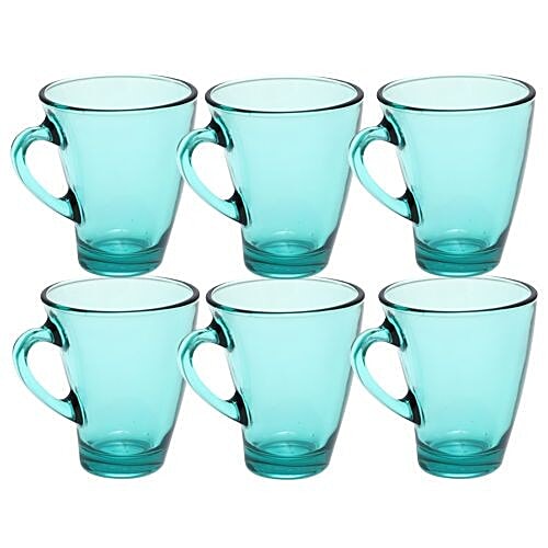 Pasabahce Penguen Tea/Coffee Mug - Evergreen, 170 ml Set of 6 