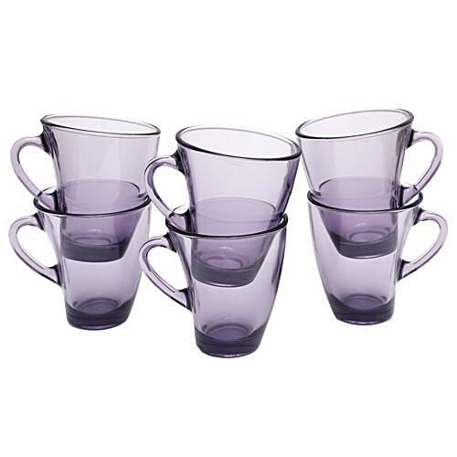 Pasabahce Penguen Tea/Coffee Mug - Purple, 295 ml Set of 6 