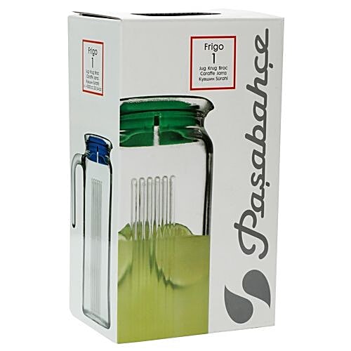 Pasabahce Jug/Carafe/Bottle - Frigo - Yellow Lid, 1 L  