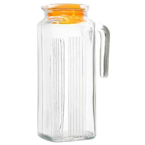 Pasabahce Jug/Carafe/Bottle - Frigo - Yellow Lid, 1 L  
