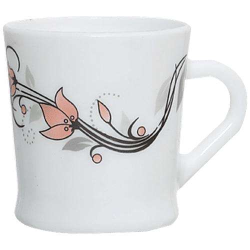 Buy LaOpala Chai/Opalware Coffee Cup Set Regular, Scarlet Blooms