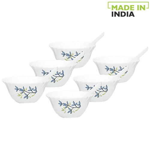 LaOpala Opalware Soup Set - Silken Charms, 12 pcs  