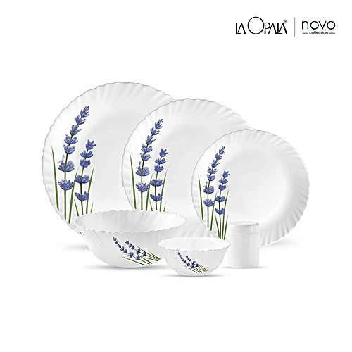 Buy LaOpala Opalware Dinner Set English Lavender Online at Best Price
