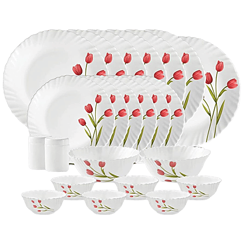 Buy LaOpala Dinner Set Opalware, Novo, Radiant Curves Online at Best