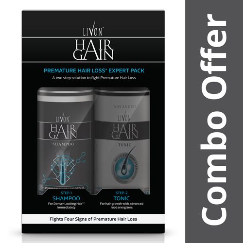 Buy Livon Expert Pack - Shampoo & Tonic, Hair Gain Online at Best Price of  Rs 899 - bigbasket