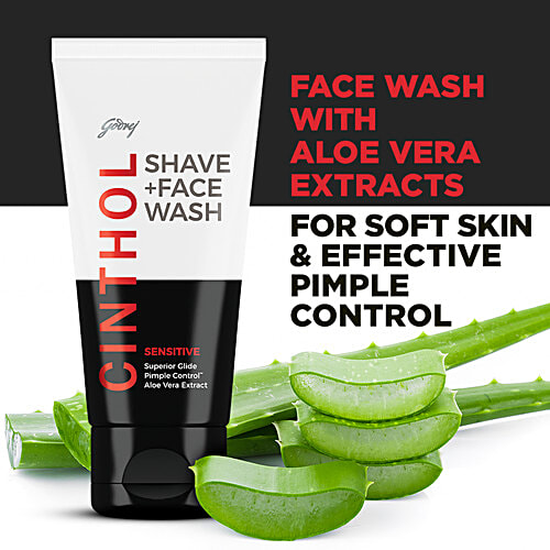 Buy Cinthol 2in1 Shaving Cream + Face Wash Sensitive Online at Best