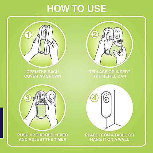 Godrej Aer Fresh Lush Green Air Freshener - Refill, 210 ml  Lasts Up to 2200 Sprays