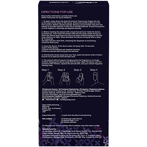 Godrej Aer Violet Valley Bloom Air Freshener - Kit, 210 ml (Machine + 1 Refill)